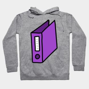 Purpel folder for Documents Hoodie